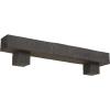 imageEkena Millwork 6quot H x 6quot D x 36quot W Rough Cedar Faux Wood Fireplace Mantel Kit w Alamo Corbels Aged Cedar