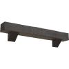 imageEkena Millwork 6quot H x 6quot D x 36quot W Rough Cedar Faux Wood Fireplace Mantel Kit w Breckinridge Corbels Aged Cedar