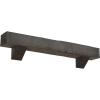 imageEkena Millwork 6quot H x 6quot D x 36quot W Rough Sawn Faux Wood Fireplace Mantel Kit w Breckinridge Corbels Aged Cedar