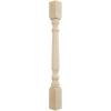 imageEkena Millwork COL05X05X35LERW Legacy Tapered Cabinet Column Top Block 6quot Bottom Block 7quot 5quotW x 5quotD x 35 12quotH RubberwoodAlder