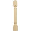 imageEkena Millwork COL05X05X35RARW Raymond Reeded Cabinet Column Top Block 6quot Bottom Block 7quot 5quotW x 5quotD x 35 12quotH RubberwoodAlder
