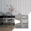 imageEkena Millwork WP20X20STWH 19 58quotW x 19 58quotH Stratford EnduraWall Decorative 3D Wall Panel Covers 267 Sq FtDark Steel