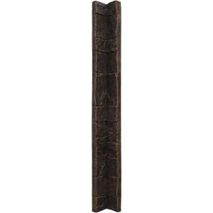 imageEkena Millwork 3quotW x 3quotD x 48quotH Universal Inside Corner for StoneWall Faux Stone Siding Panels SandstoneAlder Creek