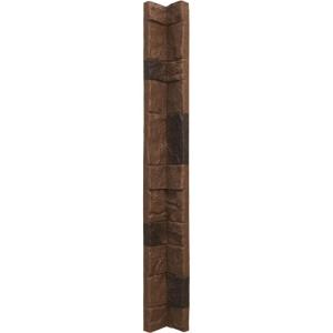 imageEkena Millwork 3quotW x 3quotD x 48quotH Universal Inside Corner for StoneWall Faux Stone Siding Panels SandstoneCanyon Brown