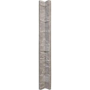 imageEkena Millwork 3quotW x 3quotD x 48quotH Universal Inside Corner for StoneWall Faux Stone Siding Panels SandstoneGrey Granite