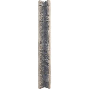imageEkena Millwork 3quotW x 3quotD x 48quotH Universal Inside Corner for StoneWall Faux Stone Siding Panels SandstoneLinen Graphite
