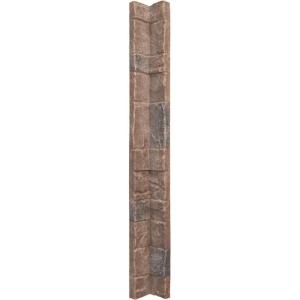 imageEkena Millwork 3quotW x 3quotD x 48quotH Universal Inside Corner for StoneWall Faux Stone Siding Panels SandstoneOrchard Cliff