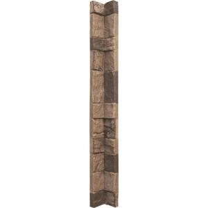 imageEkena Millwork 3quotW x 3quotD x 48quotH Universal Inside Corner for StoneWall Faux Stone Siding Panels SandstoneSmokey Ridge