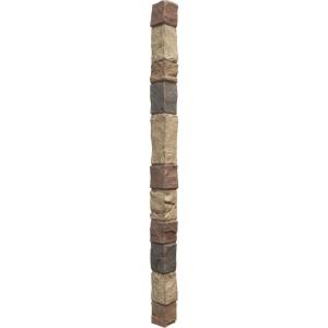 imageEkena Millwork 3quotW x 3quotD x 48quotH Universal Outside Corner for StoneWall Faux Stone Siding Panels SandstoneColfax