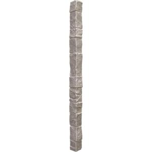 imageEkena Millwork 3quotW x 3quotD x 48quotH Universal Outside Corner for StoneWall Faux Stone Siding Panels SandstoneGrey Granite