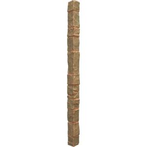 imageEkena Millwork 3quotW x 3quotD x 48quotH Universal Outside Corner for StoneWall Faux Stone Siding Panels SandstoneIron Mill