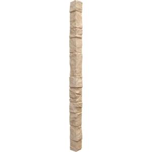 imageEkena Millwork 3quotW x 3quotD x 48quotH Universal Outside Corner for StoneWall Faux Stone Siding Panels SandstoneOcean Floor
