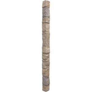 imageEkena Millwork 3quotW x 3quotD x 48quotH Universal Outside Corner for StoneWall Faux Stone Siding Panels SandstoneRockwall