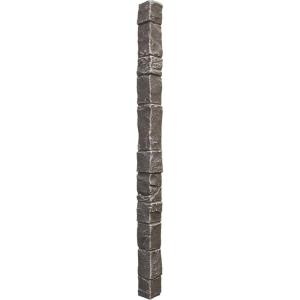imageEkena Millwork 3quotW x 3quotD x 48quotH Universal Outside Corner for StoneWall Faux Stone Siding Panels SandstoneSlate Gray