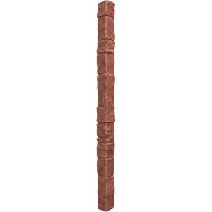 imageEkena Millwork 3quotW x 3quotD x 48quotH Universal Outside Corner for StoneWall Faux Stone Siding Panels SandstoneSun Valley