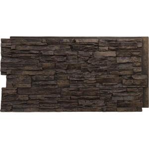 imageEkena Millwork 45 34quotW x 24 12quotH x 1 14quotD Canyon Ridge Stacked Stone StoneWall Faux Stone Siding Panel Smokey RidgeAlder Creek