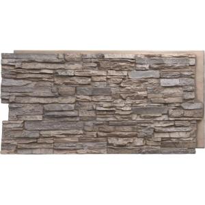 imageEkena Millwork 45 34quotW x 24 12quotH x 1 14quotD Canyon Ridge Stacked Stone StoneWall Faux Stone Siding Panel Smokey RidgeBoardwalk Bay