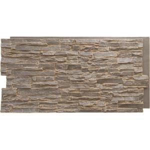imageEkena Millwork 45 34quotW x 24 12quotH x 1 14quotD Canyon Ridge Stacked Stone StoneWall Faux Stone Siding Panel Smokey RidgeCannondale