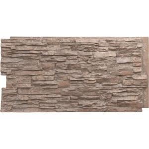 imageEkena Millwork 45 34quotW x 24 12quotH x 1 14quotD Canyon Ridge Stacked Stone StoneWall Faux Stone Siding Panel Smokey RidgeMount Vernon