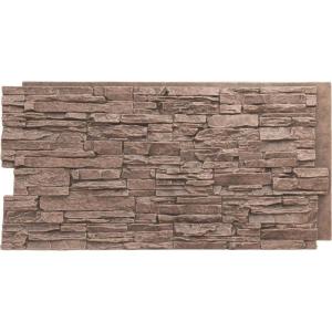 imageEkena Millwork 45 34quotW x 24 12quotH x 1 14quotD Canyon Ridge Stacked Stone StoneWall Faux Stone Siding Panel Smokey RidgeNorth Hill