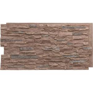 imageEkena Millwork 45 34quotW x 24 12quotH x 1 14quotD Canyon Ridge Stacked Stone StoneWall Faux Stone Siding Panel Smokey RidgeOrchard Cliff