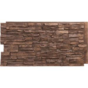 imageEkena Millwork 45 34quotW x 24 12quotH x 1 14quotD Canyon Ridge Stacked Stone StoneWall Faux Stone Siding Panel Smokey RidgeSedona