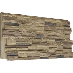 imageEkena Millwork 48 58quotW x 24 34quotH x 1 14quotD Cascade Stacked Stone StoneWall Faux Stone Siding Panel Smokey RidgeColfax