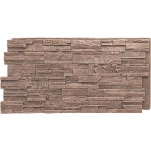 imageEkena Millwork 48 58quotW x 24 34quotH x 1 14quotD Cascade Stacked Stone StoneWall Faux Stone Siding Panel Smokey RidgeNorth Hill