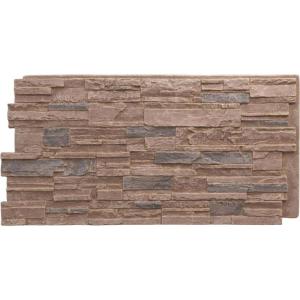 imageEkena Millwork 48 58quotW x 24 34quotH x 1 14quotD Cascade Stacked Stone StoneWall Faux Stone Siding Panel Smokey RidgeOrchard Cliff