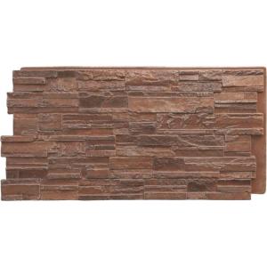 imageEkena Millwork 48 58quotW x 24 34quotH x 1 14quotD Cascade Stacked Stone StoneWall Faux Stone Siding Panel Smokey RidgeYork Town