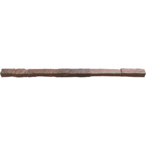 imageEkena Millwork 48quotW x 2quotD x 2quotH Universal Trim Sill for StoneWall Faux Stone Siding Panels Canyon BrownYork Town