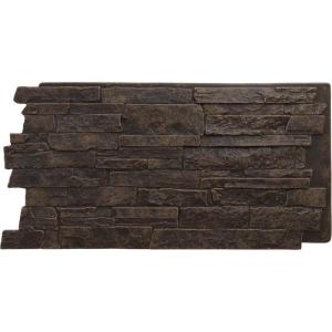 imageEkena Millwork 49quotW x 25 12quotH x 1 14quotD Acadia Ledge Stacked Stone StoneWall Faux Stone Siding Panel SandstoneAlder Creek