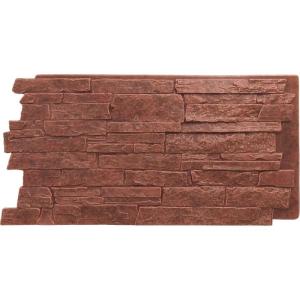 imageEkena Millwork 49quotW x 25 12quotH x 1 14quotD Acadia Ledge Stacked Stone StoneWall Faux Stone Siding Panel SandstoneSun Valley
