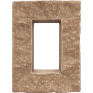 imageEkena Millwork 4quotW x 3quotD x 7 78quotH Universal Electrical Cover for StoneWall Faux Stone Siding Panels Canyon BrownFall Bank