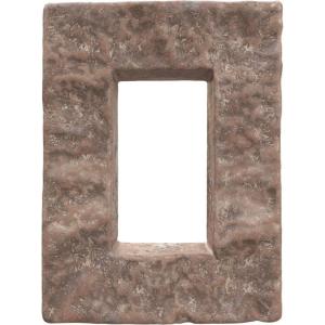 imageEkena Millwork 4quotW x 3quotD x 7 78quotH Universal Electrical Cover for StoneWall Faux Stone Siding Panels Canyon BrownMount Vernon