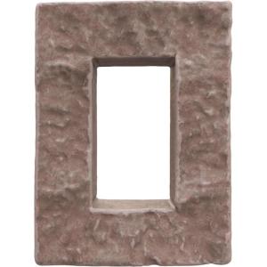 imageEkena Millwork 4quotW x 3quotD x 7 78quotH Universal Electrical Cover for StoneWall Faux Stone Siding Panels Canyon BrownShasta