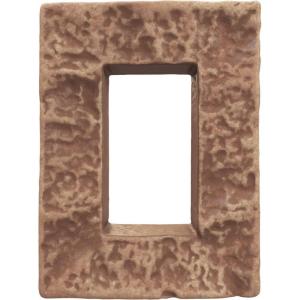 imageEkena Millwork 4quotW x 3quotD x 7 78quotH Universal Electrical Cover for StoneWall Faux Stone Siding Panels Canyon BrownWheat Field