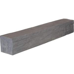 imageEkena Millwork MANUHH06X06X36AC Hand Hewn Faux Wood Fireplace Mantel 6quot H x 6quot D x 36quot W Aged Cedar