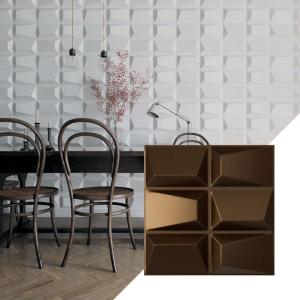 imageEkena Millwork WP20X20STWH 19 58quotW x 19 58quotH Stratford EnduraWall Decorative 3D Wall Panel Covers 267 Sq FtAntique Brass