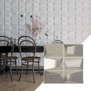 imageEkena Millwork WP20X20STWH 19 58quotW x 19 58quotH Stratford EnduraWall Decorative 3D Wall Panel Covers 267 Sq FtBright Chrome