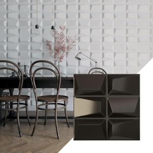 imageEkena Millwork WP20X20STWH 19 58quotW x 19 58quotH Stratford EnduraWall Decorative 3D Wall Panel Covers 267 Sq FtCharcoal