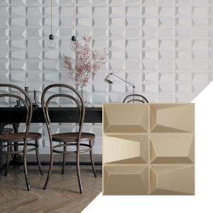 imageEkena Millwork WP20X20STWH 19 58quotW x 19 58quotH Stratford EnduraWall Decorative 3D Wall Panel Covers 267 Sq FtMetallic Champagne Mist