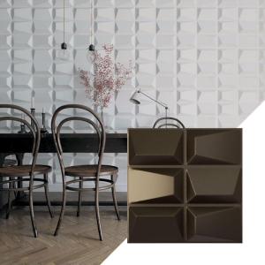 imageEkena Millwork WP20X20STWH 19 58quotW x 19 58quotH Stratford EnduraWall Decorative 3D Wall Panel Covers 267 Sq FtMetallic Dark Bronze