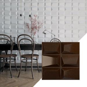 imageEkena Millwork WP20X20STWH 19 58quotW x 19 58quotH Stratford EnduraWall Decorative 3D Wall Panel Covers 267 Sq FtMystic Brown