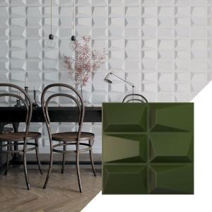 imageEkena Millwork WP20X20STWH 19 58quotW x 19 58quotH Stratford EnduraWall Decorative 3D Wall Panel Covers 267 Sq FtSatin Canyon Green
