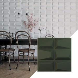 imageEkena Millwork WP20X20STWH 19 58quotW x 19 58quotH Stratford EnduraWall Decorative 3D Wall Panel Covers 267 Sq FtSatin Hunt Club Green