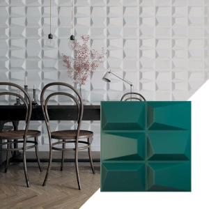 imageEkena Millwork WP20X20STWH 19 58quotW x 19 58quotH Stratford EnduraWall Decorative 3D Wall Panel Covers 267 Sq FtSatin Lagoon
