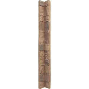 imageUniversal Inside Corner for EverStone Faux Stone Siding Panels 3quotW x 3quotD x 48quotH Iron Mill ColorFall Bank