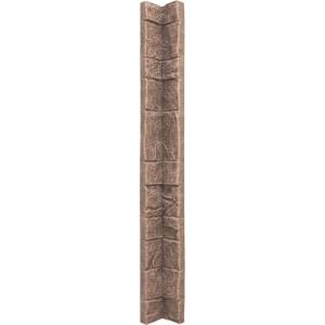 imageUniversal Inside Corner for EverStone Faux Stone Siding Panels 3quotW x 3quotD x 48quotH Iron Mill ColorNorth Hill