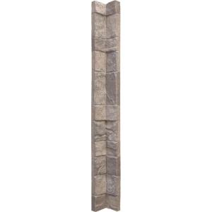 imageUniversal Inside Corner for EverStone Faux Stone Siding Panels 3quotW x 3quotD x 48quotH Iron Mill ColorPolermo